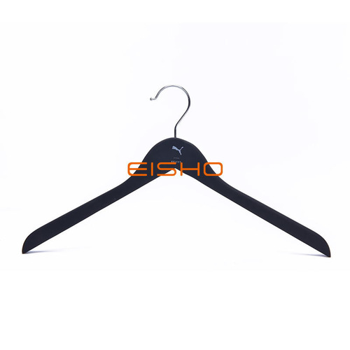 Black Non-Slip Solid Wood Clothing Hanger For Men And Women Clothing