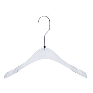 Ready to ship Acrylic transparent hanger men hanger casual transperant coat jacket wide shoulder