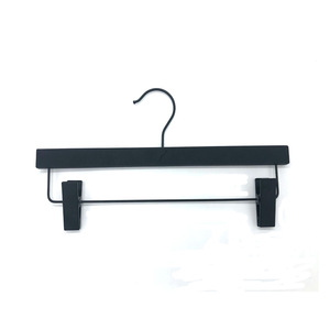 High Quality Wooden Pants Hanger Oem Trouser Hanger With Clips